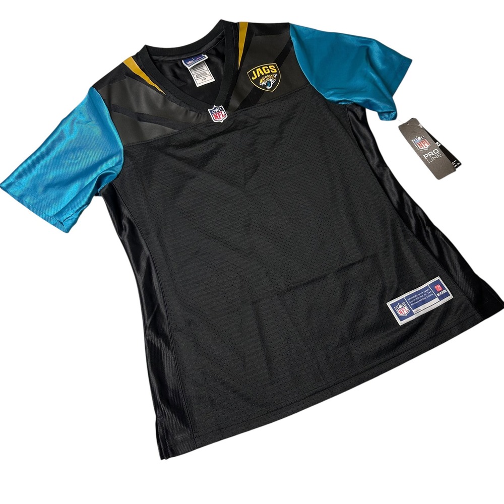 NEW Jacksonville Jaguars Jersey Womens S Black Teal Blank NFL‎ Pro Line Football